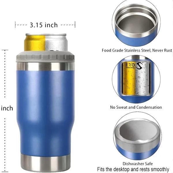 14oz Stainless Steel Tumbler Beer Bottle Mug Can Cooler