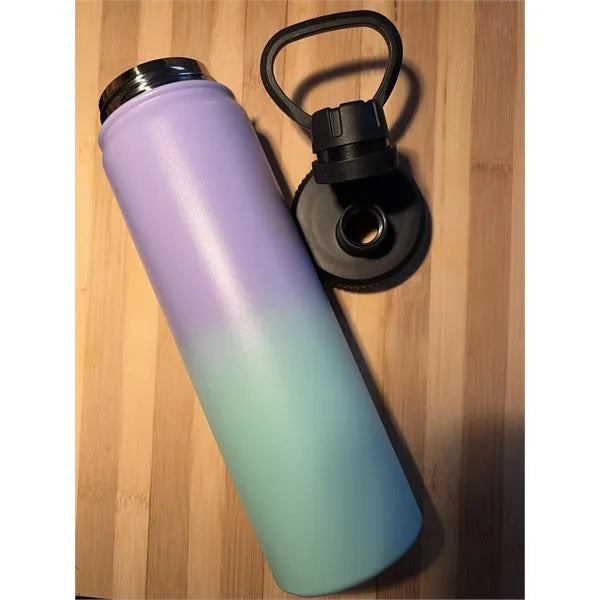 40oz Ombre Stainless Steel Water Bottle with Straw Handle