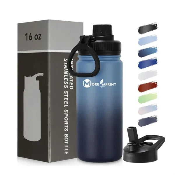40oz Ombre Stainless Steel Water Bottle with Straw Handle