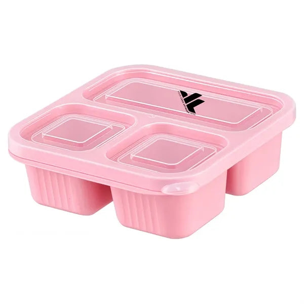 Bento box with three compartments