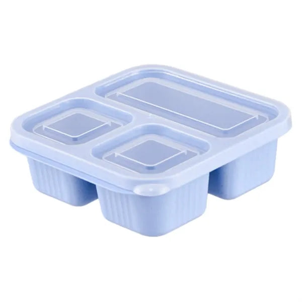 Bento box with three compartments