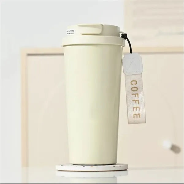 16oz Ceramic-Lined Insulated Travel Coffee Mug