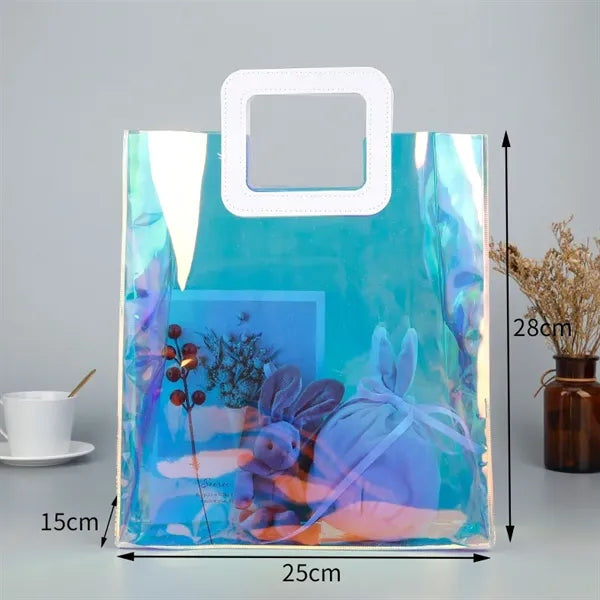 Personalization Transparent Pvc Laser Tote Bag