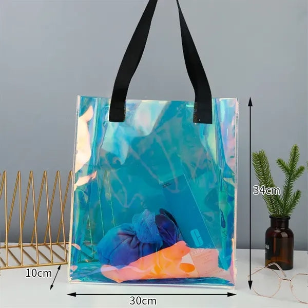 Personalization Transparent Pvc Laser Tote Bag