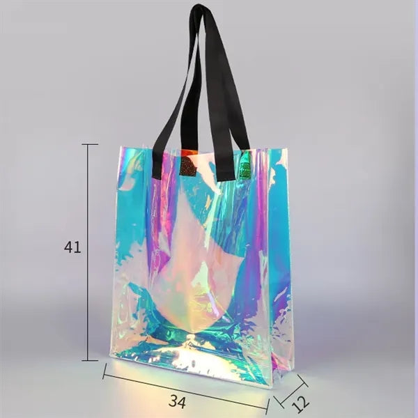 Personalization Transparent Pvc Laser Tote Bag