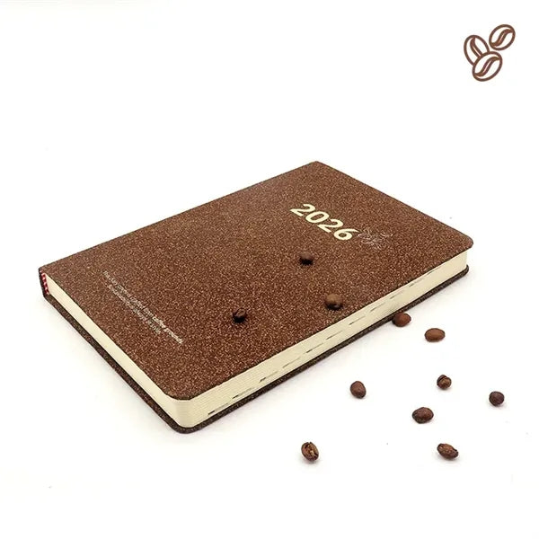 2026 Eco-Friendly Daily Planner Notebook with Cork Cover
