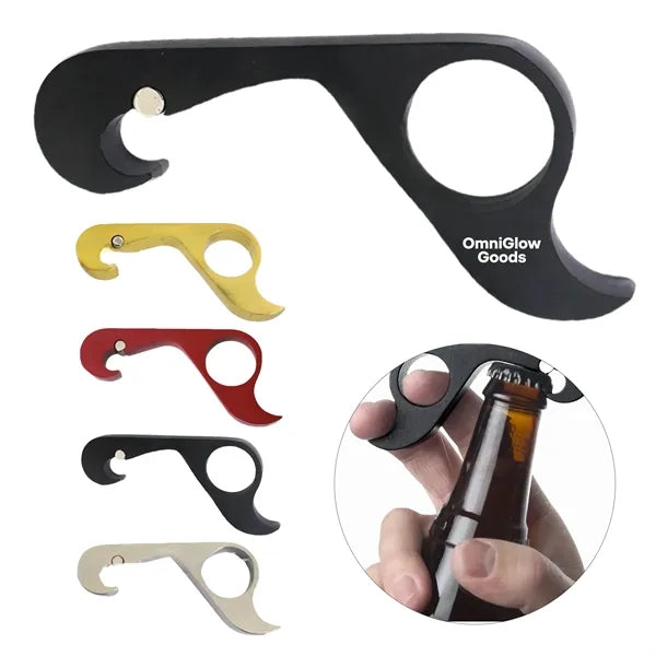 EDC Metal Bottle Opener Finger Grip Keychain Tool