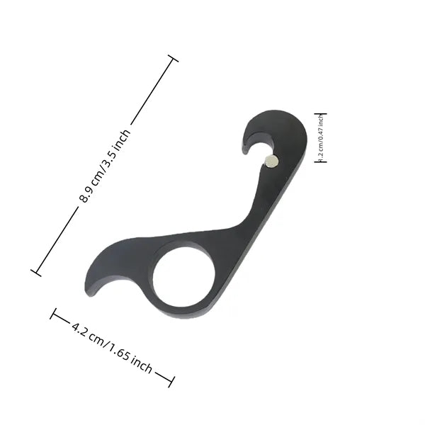 EDC Metal Bottle Opener Finger Grip Keychain Tool