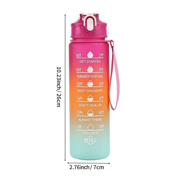 750ML Motivational Sports Water Bottle