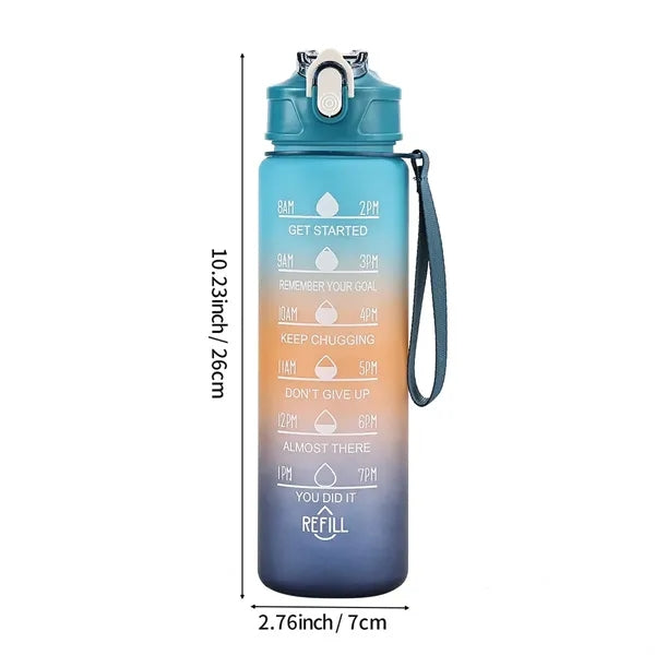 750ML Motivational Sports Water Bottle