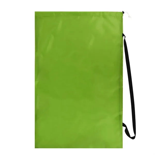 Drawstring Laundry Bag With Shoulder Strap