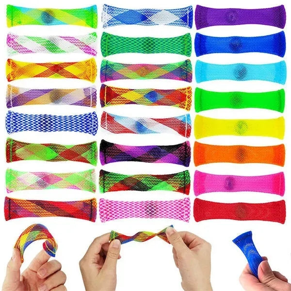 Braided Net Tube with Fidget Toy