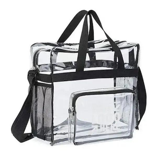 Stadium Approved Clear Tote Bag with Zipper Pocket