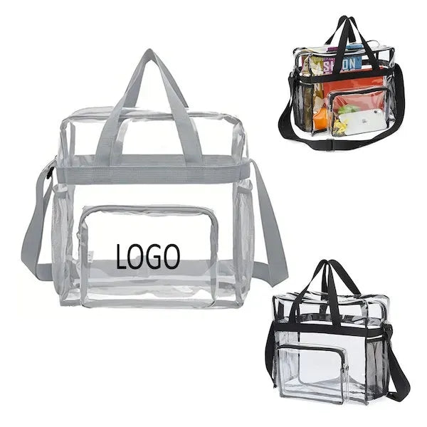 Stadium Approved Clear Tote Bag with Zipper Pocket