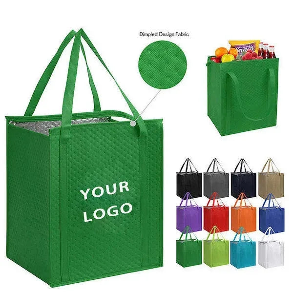 Zipper Insulated Lunch Tote Bags