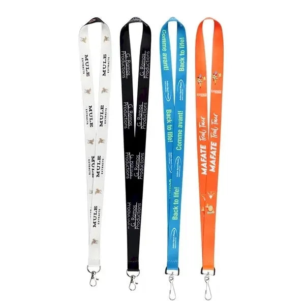 3/4" Polyester Lanyards For ID Badges W/ Metal Swivel Clasp