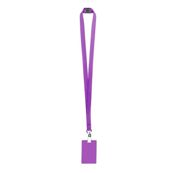 3/4" Polyester Breakaway Lanyard ID Holder Combo