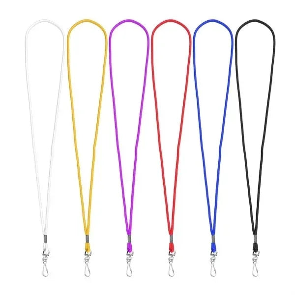 1/5" Nylon Colorful Lanyards W/ Swivel J Hook