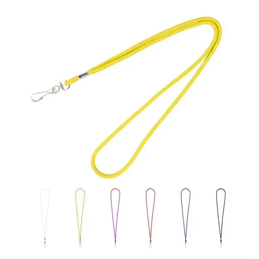 1/5" Nylon Colorful Lanyards W/ Swivel J Hook