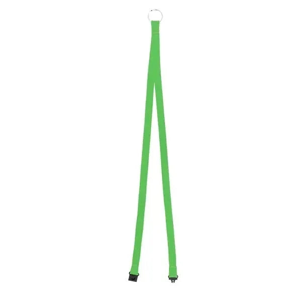 0.4" Silkscreen Polyester Lanyard with Split Ring