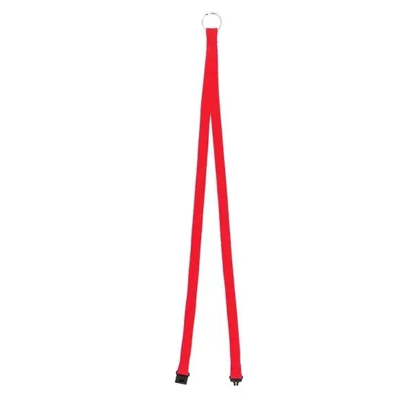 0.4" Silkscreen Polyester Lanyard with Split Ring