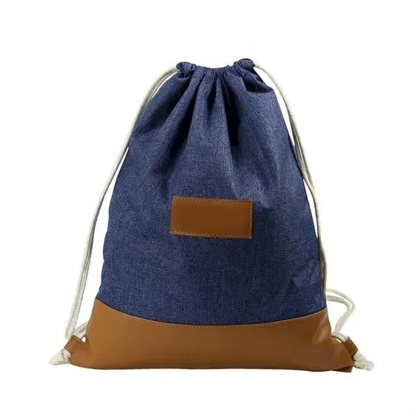 Blank Polyester Drawstring Backpack
