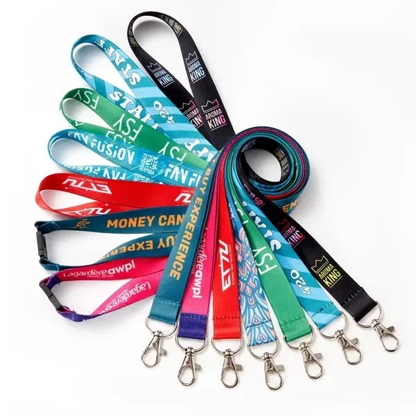 3/4" Full Color Dye Sublimation Lanyard