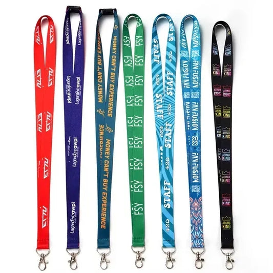 3/4" Full Color Dye Sublimation Lanyard