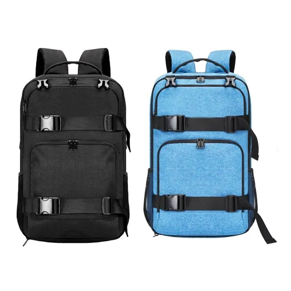 Multifunctional Skateboard Backpack with Straps