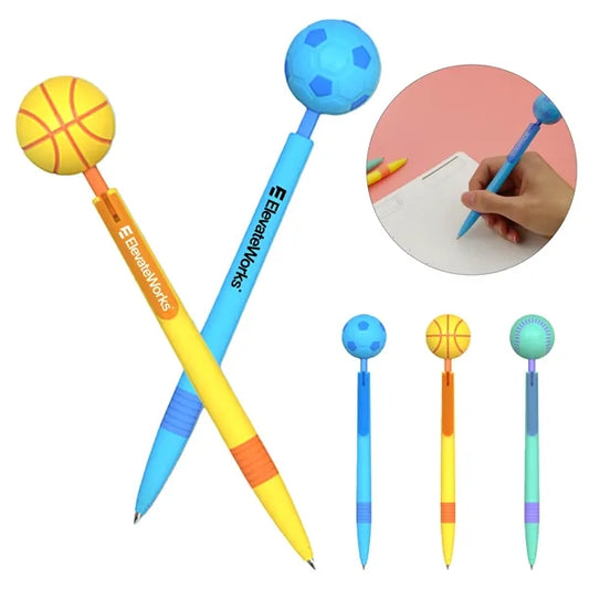 Novelty Ball Pen With Spinning Fidget Top For Stress Relief