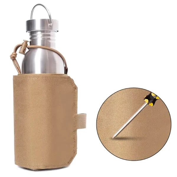 Tactical MOLLE Water Bottle Pouch with Strap