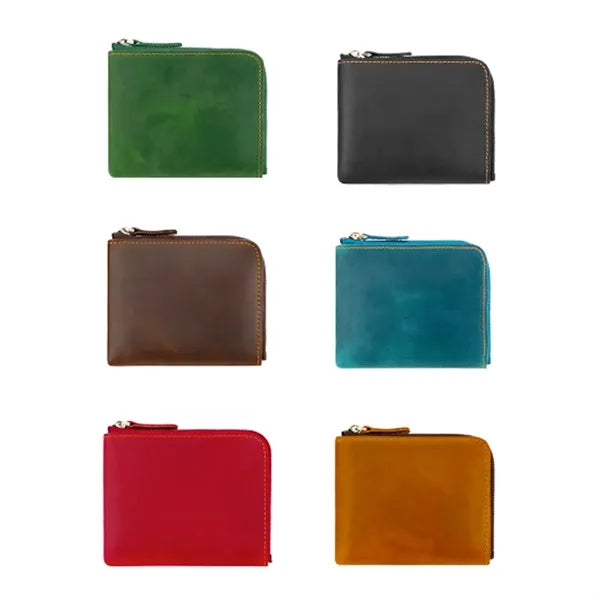 PU Leather Zipper Coin Purse with Card Pocket