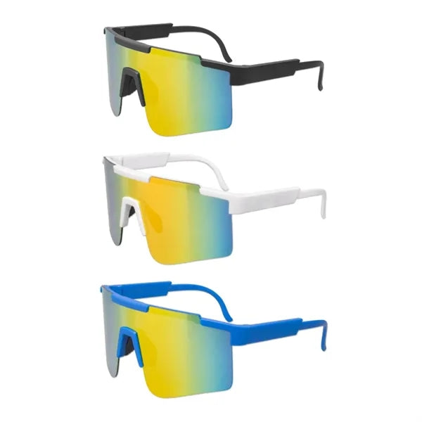 UV400 Athletic Mirror Sunglasses