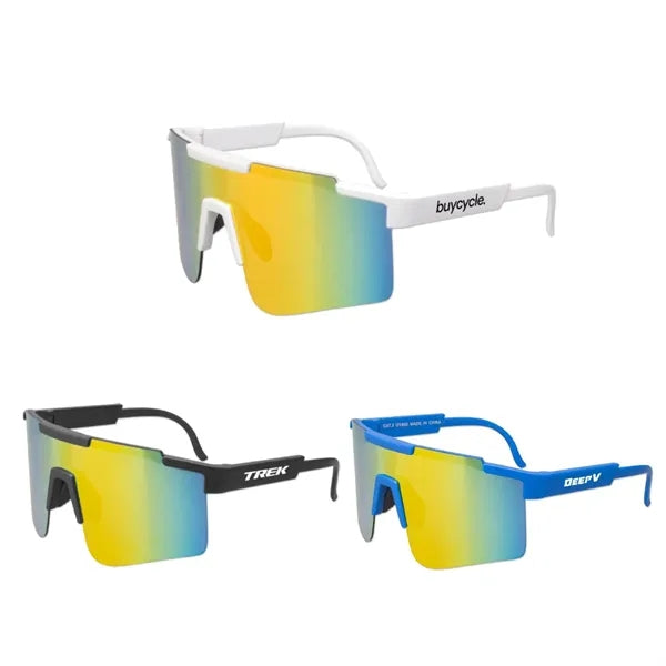 UV400 Athletic Mirror Sunglasses
