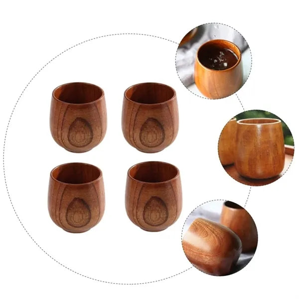 6oz. Natural Wooden Cup Eco Friendly Drinkware