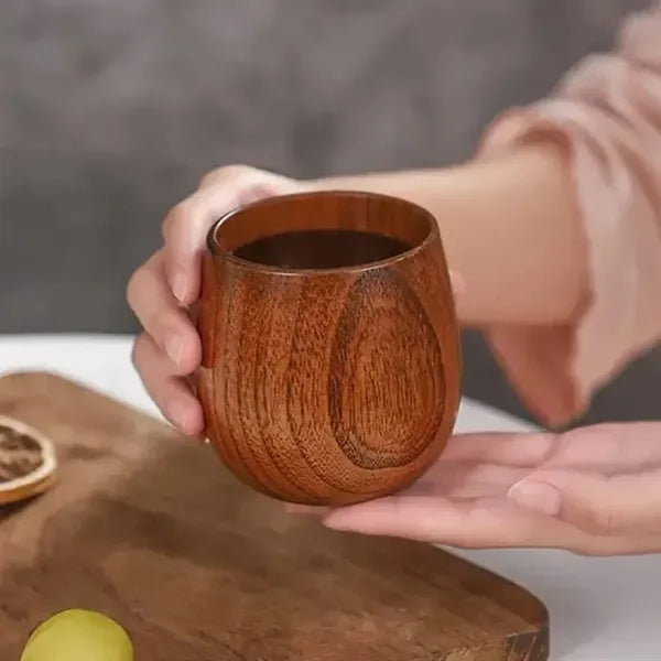 6oz. Natural Wooden Cup Eco Friendly Drinkware