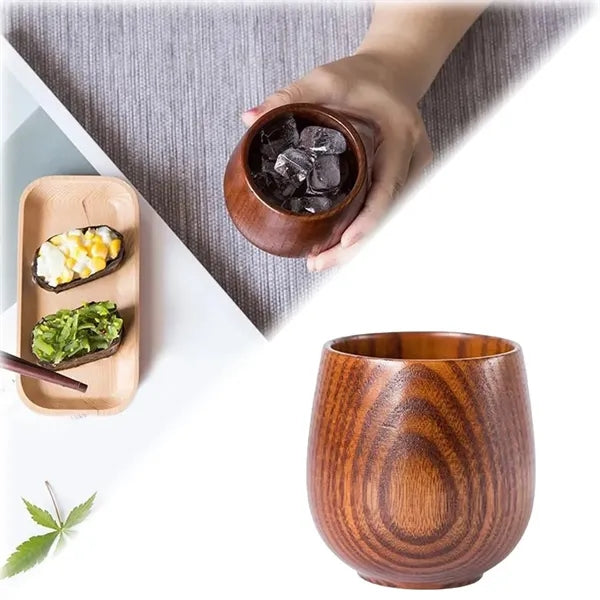 6oz. Natural Wooden Cup Eco Friendly Drinkware