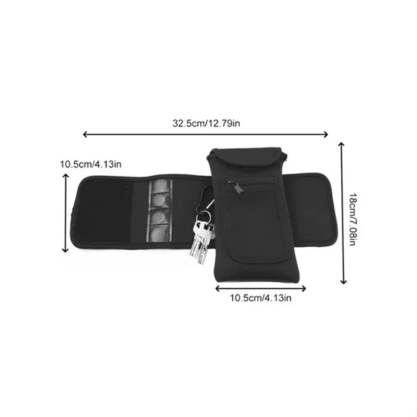 Magnetic Insulated Bottle Sleeve with Storage Pocket