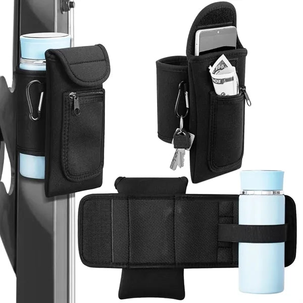 Magnetic Insulated Bottle Sleeve with Storage Pocket