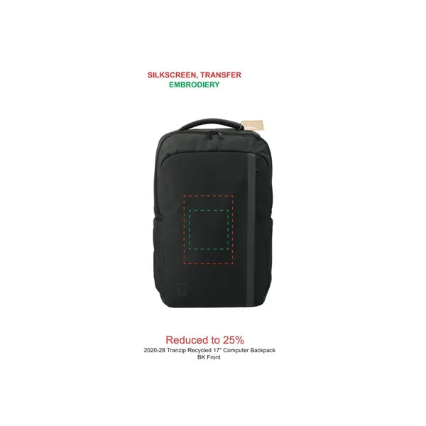 Tranzip Recycled 17" Computer Backpack