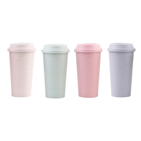 18 oz. Double Wall Bamboo Fiber Travel Cup
