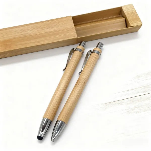 Bamboo Ballpoint Pen Set