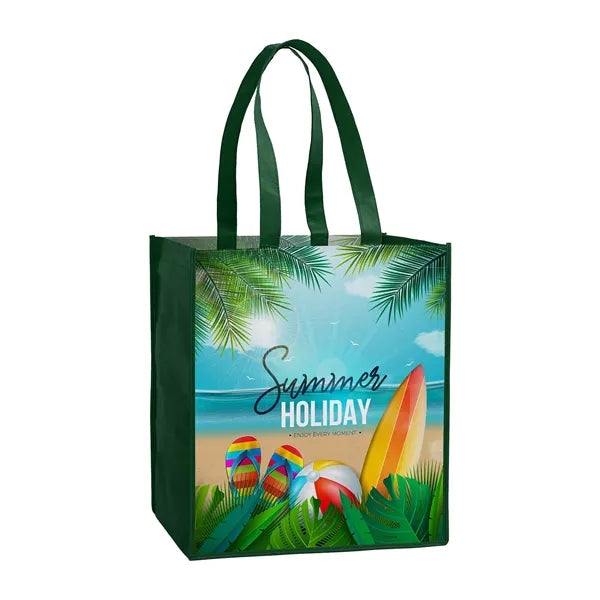 Laminated Non-Woven Tote Bag ( 13" X 15" X 10" )