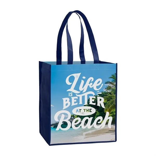 Laminated Non-Woven Tote Bag ( 13" X 15" X 10" )