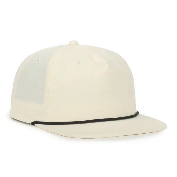 5 Panel High Crown w/Cord