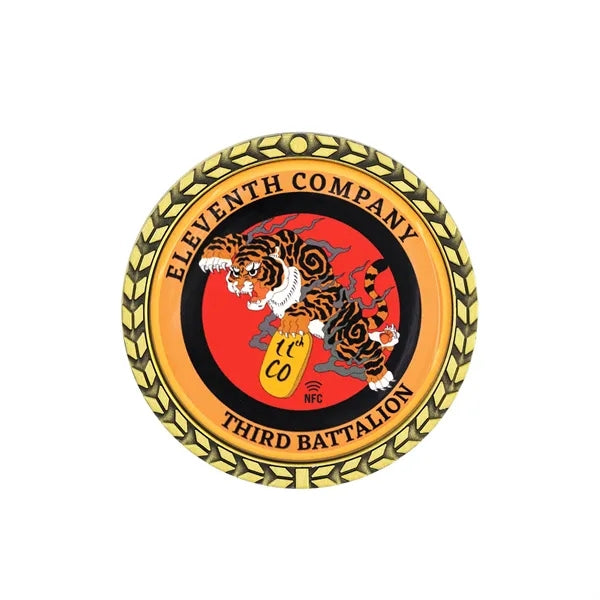 NFC Challenge Coin w/ Wreath Border (1.75")