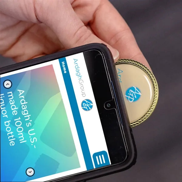 NFC Challenge Coin w/ Rope Border (1.75")