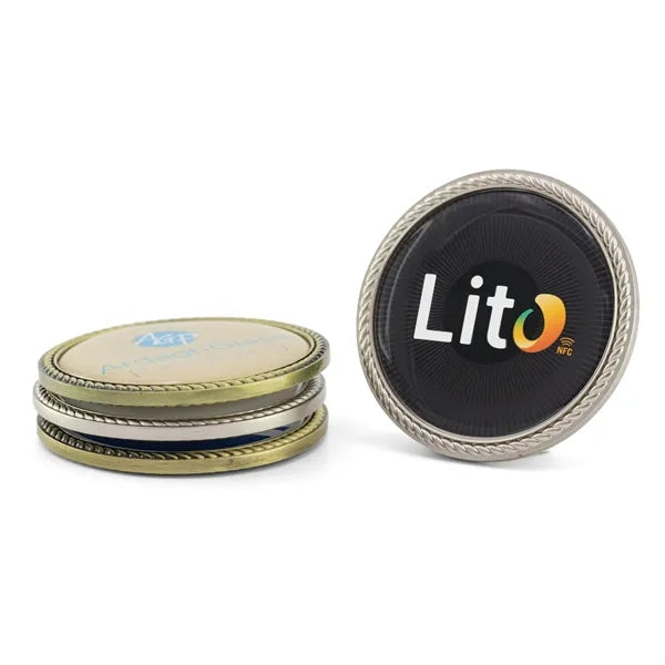 NFC Challenge Coin w/ Rope Border (1.75")