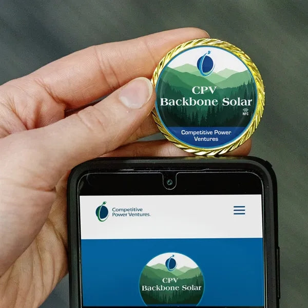 NFC Challenge Coin w/ Oblique Border (1.75")