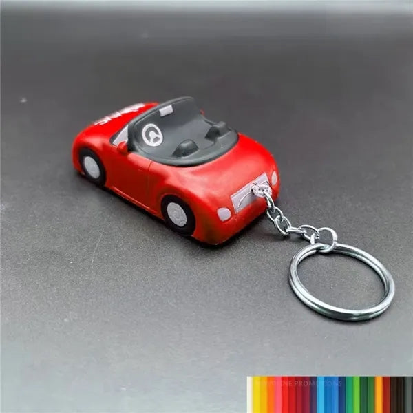 Convertible Car Shaped Stress Reliever with Keychain